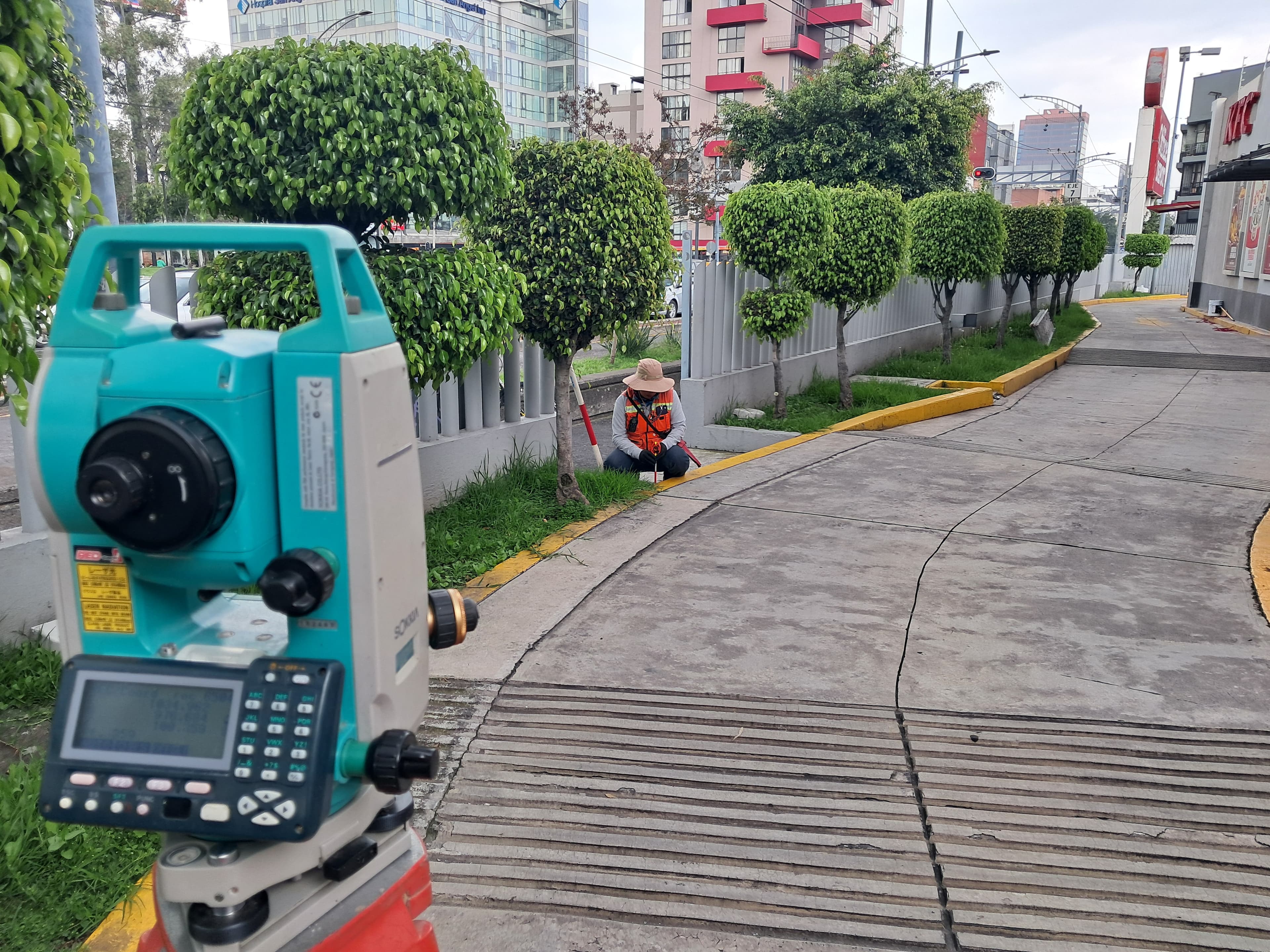 Instalaciones urbanas levantamiento GPS