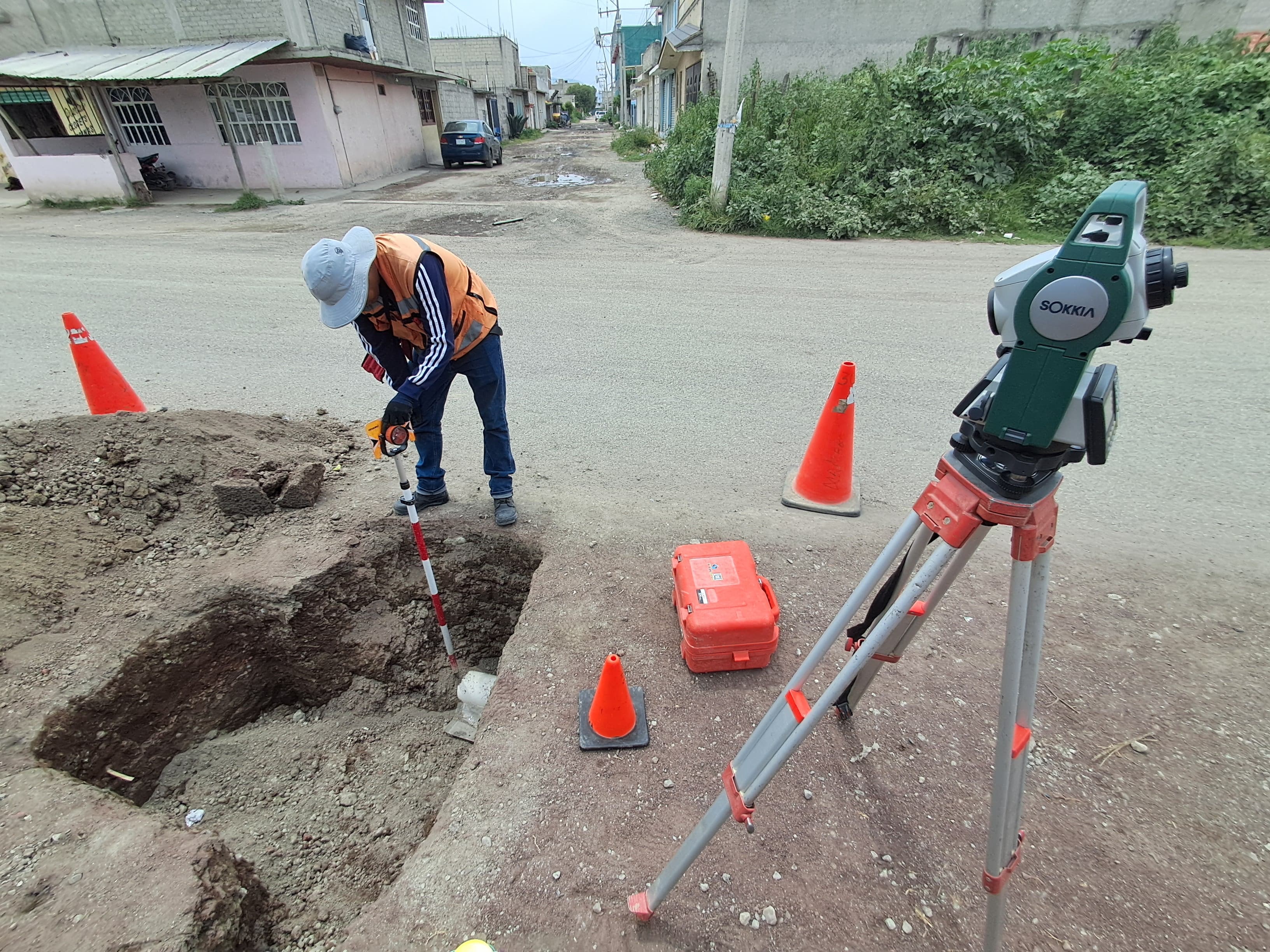Levantamiento topografico para proyecto de agua potable, tequisistlan - Edo. de Mexico